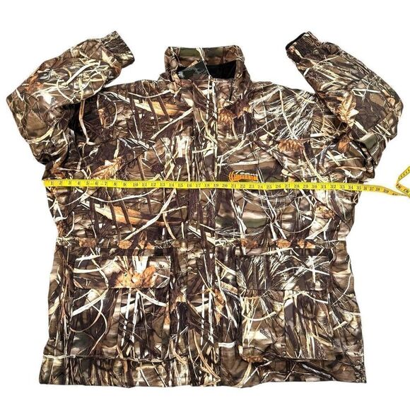 Realtree Camo Mens Hunting Jacket Insulated Waterfowl Parka 3XL Missing Hood - Picture 9 of 14